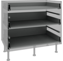 Küchenunterschrank mit drei Auszügen für Stauraum