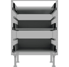 Schrankinnenausstattung mit drei Schubladen