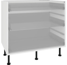 Küchenunterschrank mit drei Schubladen und Füßen