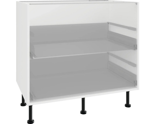 Küchenunterschrank mit zwei Schubladen und Füßen