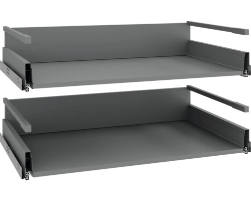 Bodenpaket PICCANTE Smart zu 90 cm Kochfeld 2 Auszüge zerlegt "Nr. 29" Zwei Schubladenauszüge für den Küchenschrank