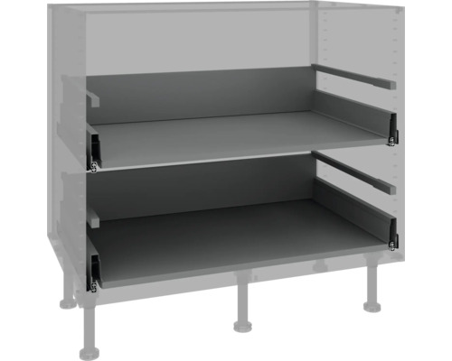 Unterschrank mit zwei Auszügen