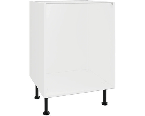 Küchenunterschrank mit schwarzen Füßen