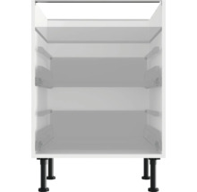 Leerer Küchenunterschrank mit Füßen