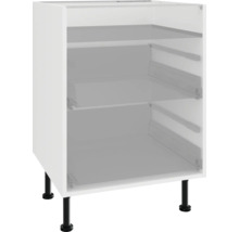 Unterschrank mit zwei Einlegeböden und Füßen