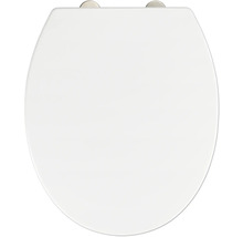 Weißer Toilettendeckel von oben