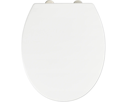 Weißer Toilettendeckel von oben