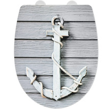 WC-Sitz mit Anker Motiv