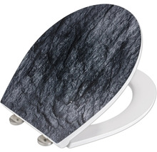 WC-Sitz mit Schiefermuster