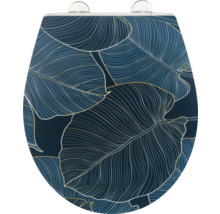 Toilettensitz mit Blattmuster