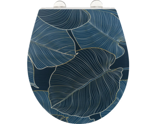 Toilettensitz mit Blattmuster