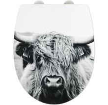 Toilettendeckel mit Hochlandrind Motiv