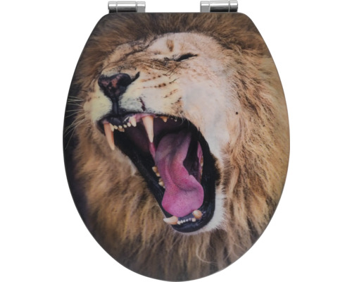 WC-Sitz mit Löwenmotiv