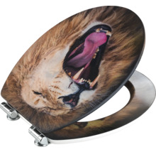 Toilettendeckel mit Löwenmotiv