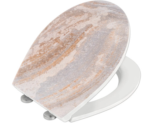 Toilettendeckel mit Steinmuster