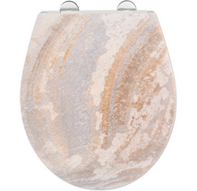 Toilettensitz mit Steinmuster