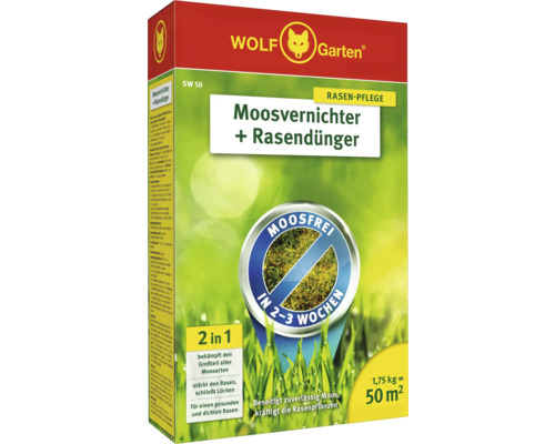 Wolf Garten Moosvernichter plus Rasendünger Packung