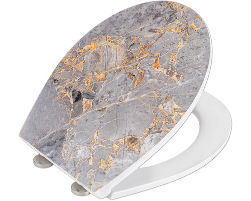 WC-Sitz mit Marmormuster