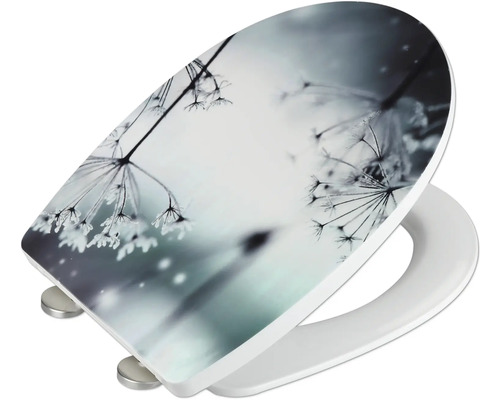 Toilettendeckel mit Blumenmuster