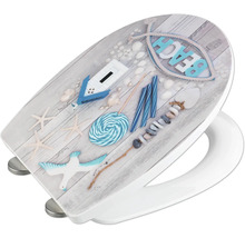 Toilettendeckel mit Stranddekor