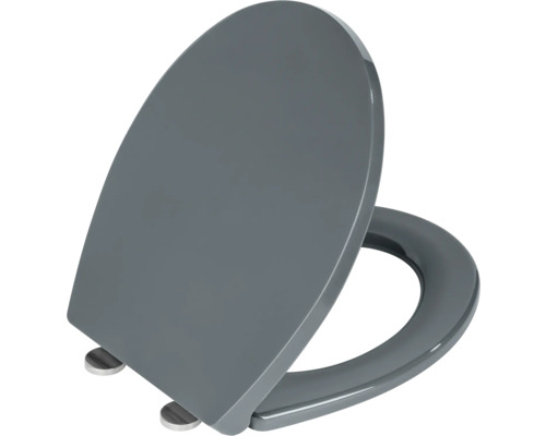 Grauer WC-Sitz