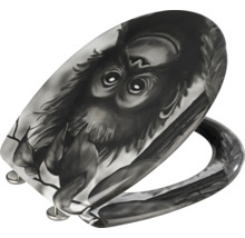 WC-Sitz mit Affenmotiv