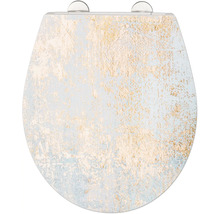 WC-Sitz mit abstraktem Muster für das Badezimmer