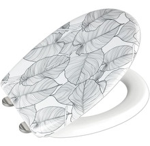 Toilettendeckel mit Blattmuster