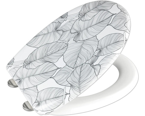 Toilettendeckel mit Blattmuster