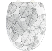 Toilettendeckel mit Blattmuster