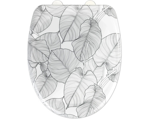 Toilettendeckel mit Blattmuster