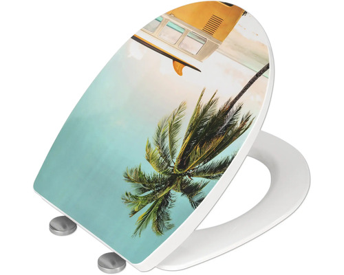 WC-Sitz mit Strandmotiv