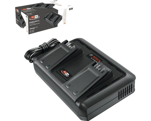 Bosch Akku Schnellladegerät für zwei 18 Volt Akkus mit Verpackung