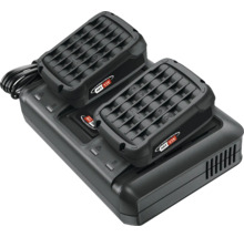 Akkuladegerät mit zwei Akkus