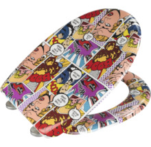 Toilettensitz mit Comicdesign