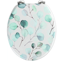 Toilettendeckel mit Pflanzenmuster