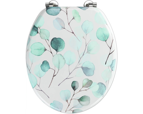 Toilettendeckel mit Pflanzenmuster