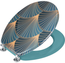 Toilettensitz mit geometrischem Muster