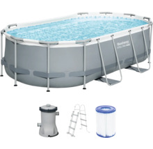 Bestway Frame Pool Set mit Filterpumpe, Leiter und Filterkartusche