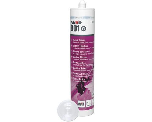 Akkit 601 Sanitär Silikon, transparent, für Bad und Küche