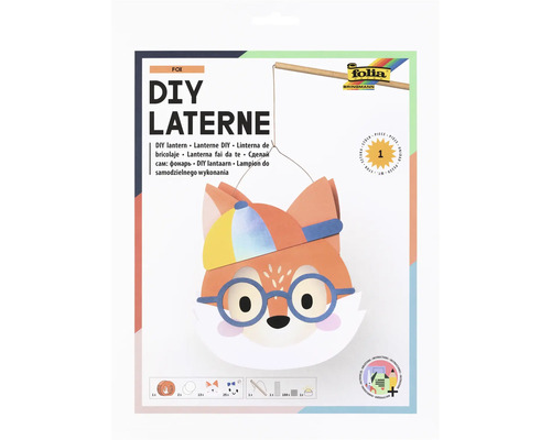 Bastelset für eine Fuchs Laterne zum Selbermachen