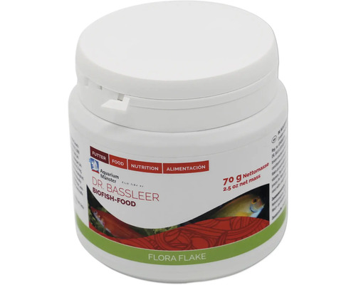 Dr. Bassleer Biofish-Food Flora Flake Fischfutter, 70 Gramm