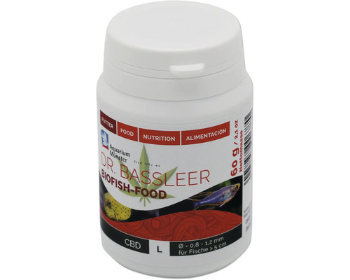 Aquariumfischfutter Aquarium Münster Dr. Bassleer Biofish Food Cbd L 60 g Dr. Bassleer Biofish-Food für Fische größer als fünf Zentimeter