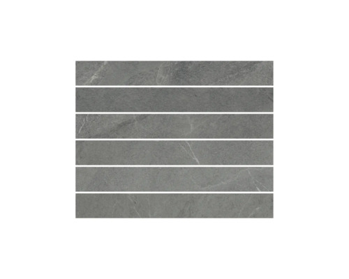 Graue Steinzeugfliesen im länglichen Format