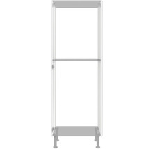 Metallregal mit Ablage und Kleiderstange