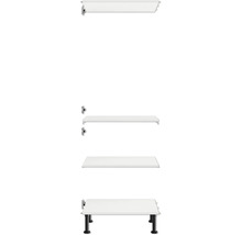 Badezimmer Waschbeckenunterschrank mit vier Ebenen und schwarzen Füßen