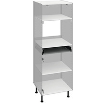 Hoher Küchenschrank mit Regalböden und Schublade