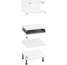 Möbelbausatz mit Schublade und Füßen zur Selbstmontage