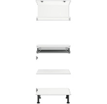 Badezimmermöbel mit Waschtischplatte und Aufhängebeschlägen