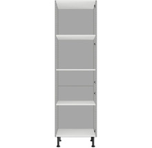 Hoher Küchenschrank mit Regalböden und Füßen